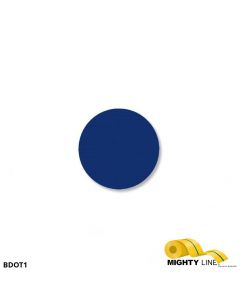 Mighty Line 1" BLUE Solid DOT - Pack of 200 BDOT1